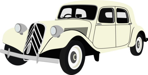 classic secan car vector illustration