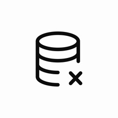 database error icon sign vector