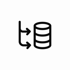 database import icon sign vector