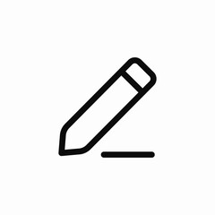 write pencil icon sign vector