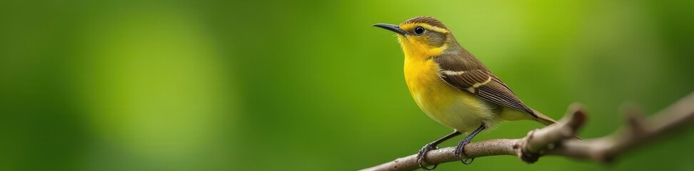Close-up of a clamorous reed warbler perched on a branch , intricate, vibrant, perching