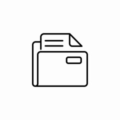 folder content icon sign vector