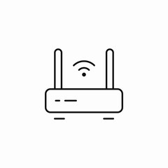 Obraz premium wifi router icon sign vector