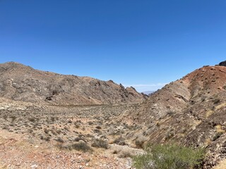 mountain landscape with blue sky