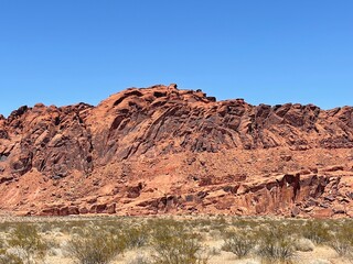 red rocks in the desert