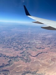 Obraz premium view from airplane window