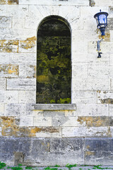 old wall with window