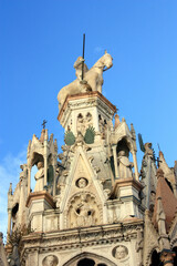 Scaliger Tombs, the gothic funerary complex of the Scaligeri Family in Verona, Italy  © Stanford Lone