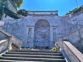 Scala dei Giganti staircase in Italian town Trieste