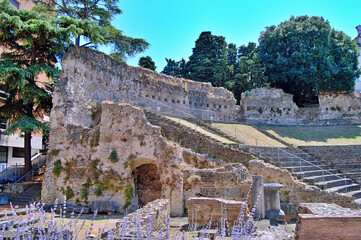 Ancient Roman Theatre From First Century Teatro Romano in Trieste, Italy