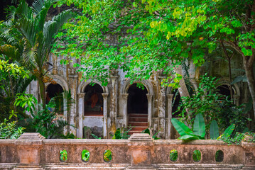 Fototapeta premium Landscape of Wat Sakithaka (Wat Pha Lat) Chiang Mai Province Thailand.