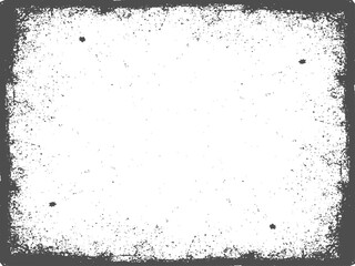 Worn black grunge texture dark grainy texture on white background. Abstract surface dust and rough dirty wall background concept. Worn, torn, weathered effect. Vector illustration.