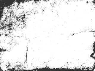 Worn black grunge texture dark grainy texture on white background. Abstract surface dust and rough dirty wall background concept. Worn, torn, weathered effect. Vector illustration.