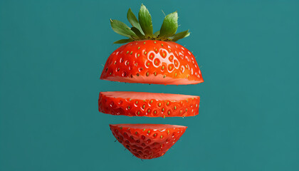 Fruits like chopped strawberries