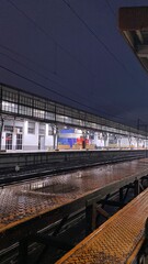 Fototapeta premium evening atmosphere at Pasar Senin station, Jakarta