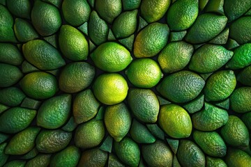 Lime Fruit Background with Green Color