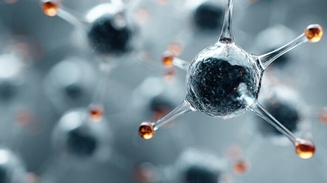 Intricate Molecular Structure in a Detailed Close-up