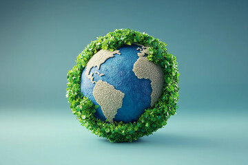 green earth with grass