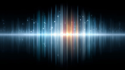 Colorful line with a lot of stars, the blue line is the background and the orange line is the foreground