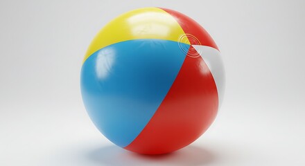 Colorful Beach Ball: Summer Fun and Recreation