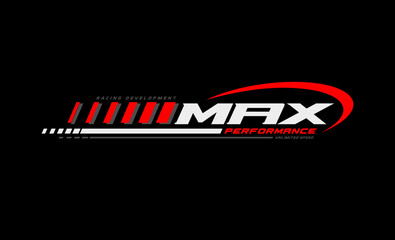 max speed logo racing development