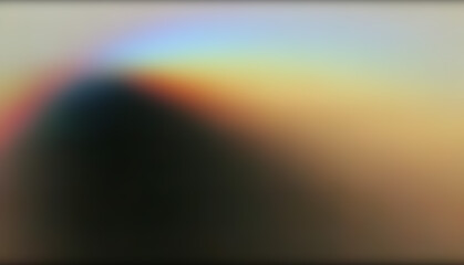 Abstract illustration features a soft, blurry gradient style. Black, yellow, orange, blue, and green colors blend smoothly, forming organic, curved shapes and a hazy, dreamlike effect.