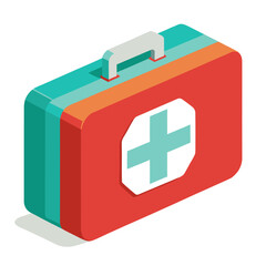 Obraz premium first aid kit isolated