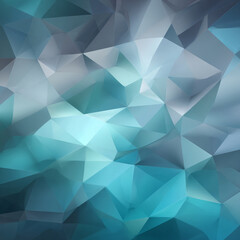 Obraz premium Abstract Polygonal Shapes in Soft Blue and Grey Tones, Generative AI 