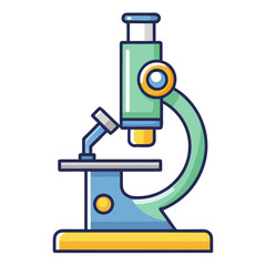 microscope isolated on white