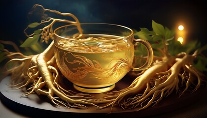 ginseng infusion notion of wellness beverage