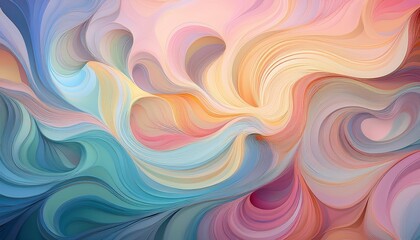 Fototapeta premium abstract swirling patterns in soft pastel colors create a soothing visual effect