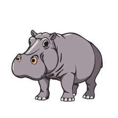 Pygmy Hippo Illustration