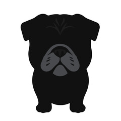 Black Puggle Mascot