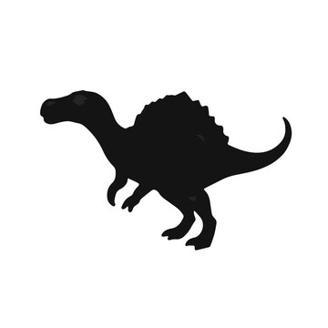 Black Pliosaur Silhouette