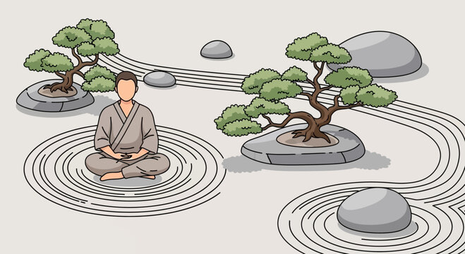 Zen Garden clip art preview