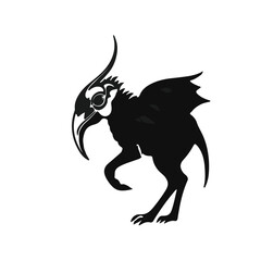 Prehistoric Reptile Icon - Black