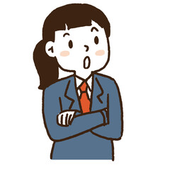 制服を着た学生表情