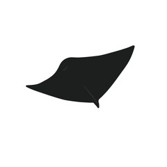 Black Manta Ray Illustration