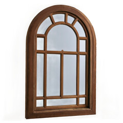 Obraz premium window in a wooden house