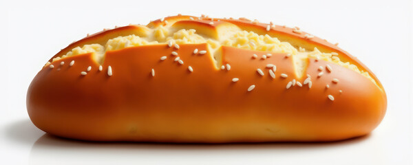 Freshly baked bread with sesame seeds