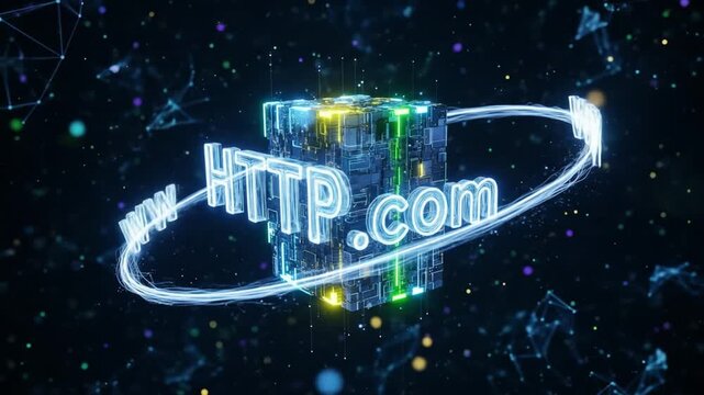 Digital Domain: Futuristic Web Address Concept