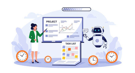 Innovative project management utilizing ai technology and human collaboration for optimal efficiency and results