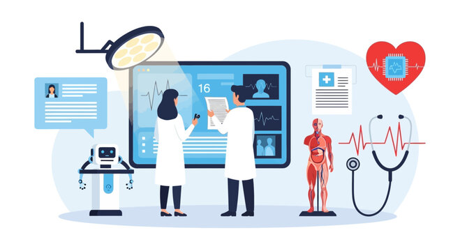 Innovative healthcare solution using digital technology and advanced medical equipment for patient care