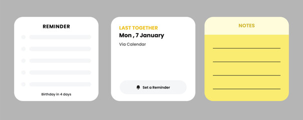 Design template ui window software note unique
