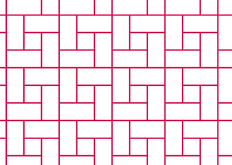 幾何学的なタイル模様 背景 2色