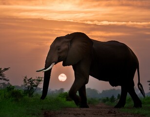 Obraz premium african forest elephant loxodonta cyclotis