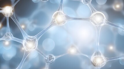 Detailed illustration of interconnected neuron cells.