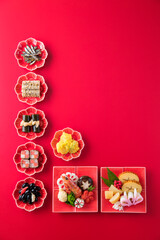 【おせち料理】新年をお祝いするお正月。食材ひとつひとつに健康や繁栄の願いが込められたおせち料理。