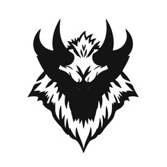 Thorny Devil Black Illustration