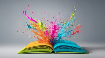 Rainbow Paint from Open Book
